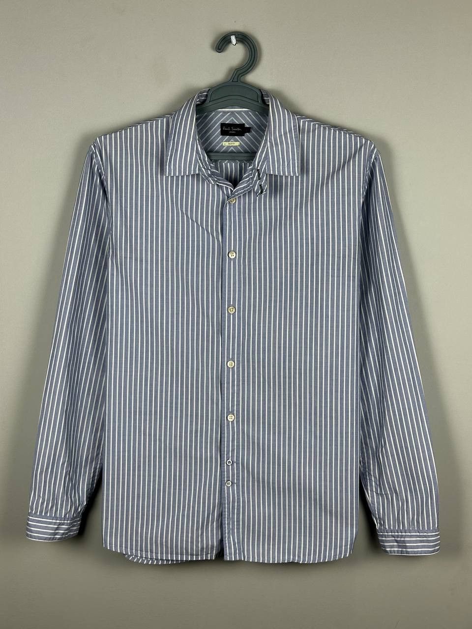 Paul Smith Paul Smith Designer Luxury Striped Cotton Shirt Size US L / EU 52-54 / 3 - 1 Thumbnail