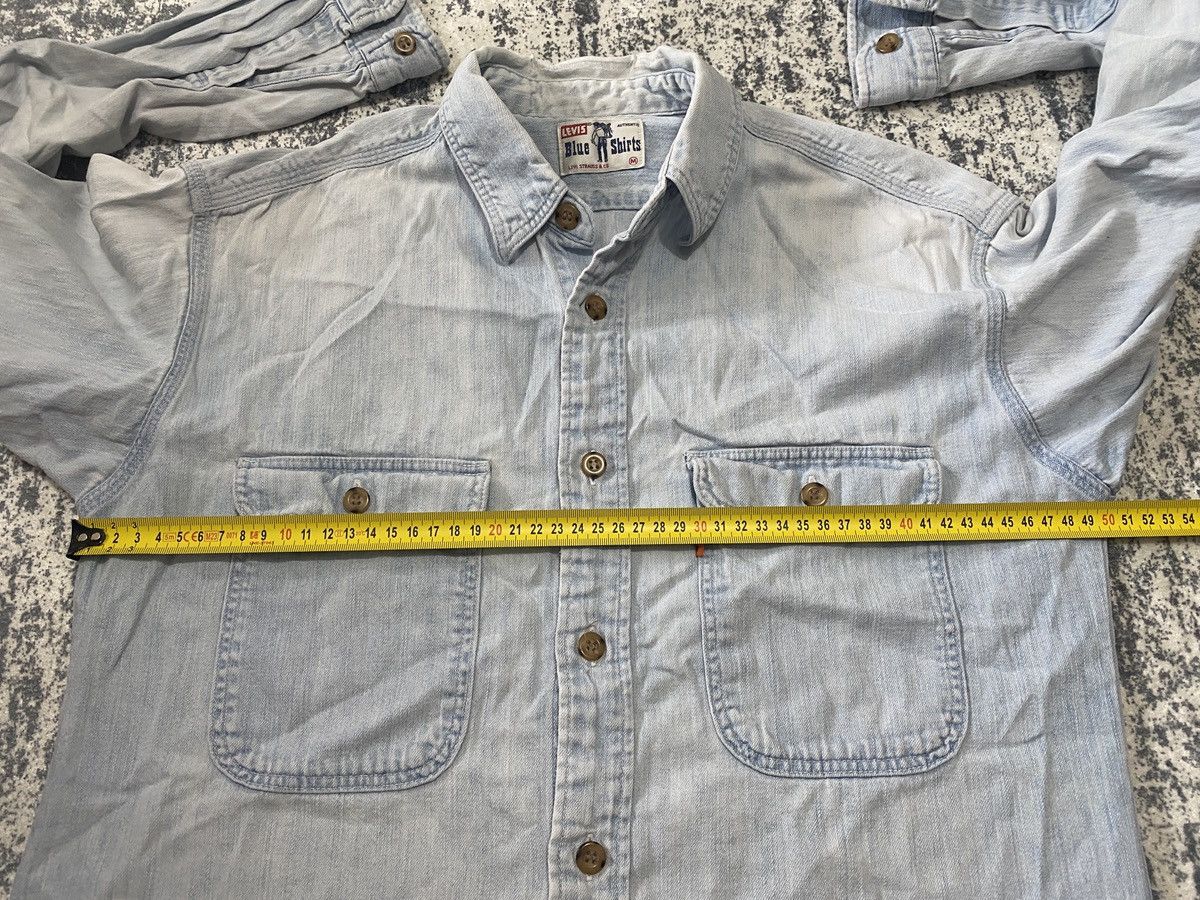 Levi's Vintage Clothing Vintage cowboy baby blue levis shirt button up 90s Size US M / EU 48-50 / 2 - 14 Thumbnail