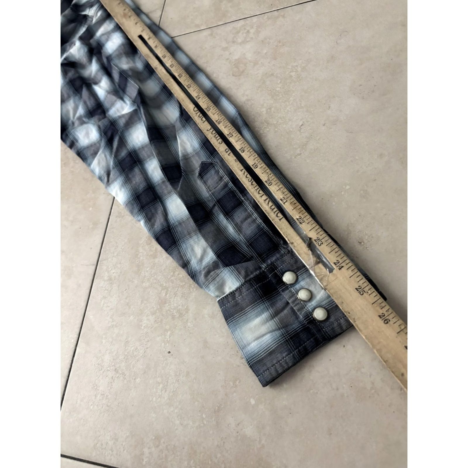 Lucky Brand Lucky Brand Shirt Mens L Brown Plaid Western Pearl Snap Long Sleeve Cotton Size US L / EU 52-54 / 3 - 7 Thumbnail