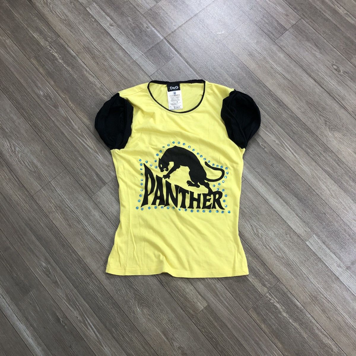Dolce & Gabbana × Vintage Vintage Dolce & Gabbana Luxury Panther Studded Graphic Tee Size XS / US 0-2 / IT 36-38 - 1 Thumbnail