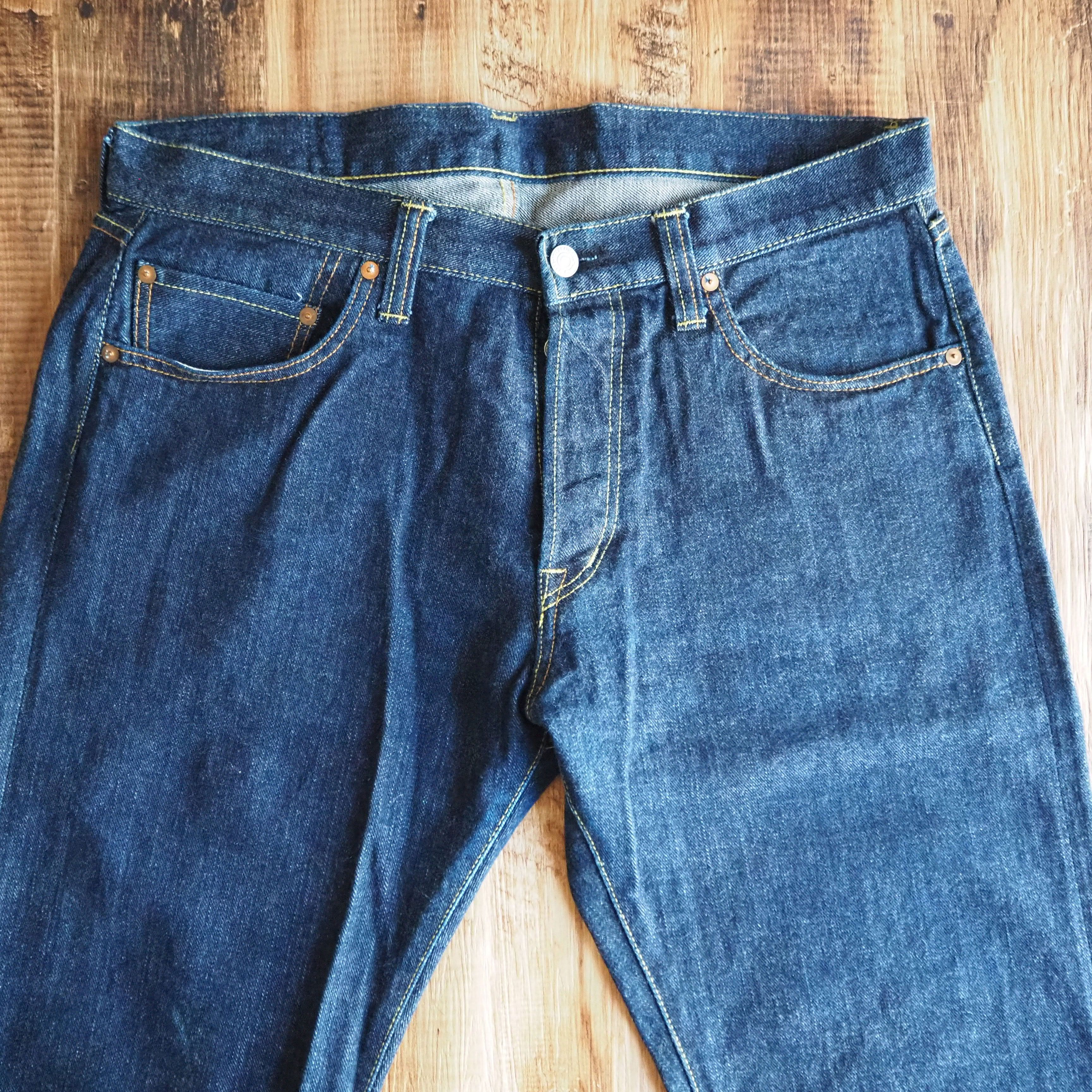 KOJIMA GENES KOJIMA GENES W36 x L31 Left-hand Twill "岡山児島産" leather patch Size US 36 / EU 52 - 4 Thumbnail