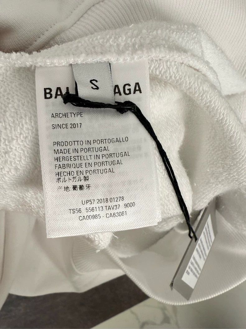 Balenciaga Balenciaga White hooded sweater Size US S / EU 44-46 / 1 - 4 Thumbnail