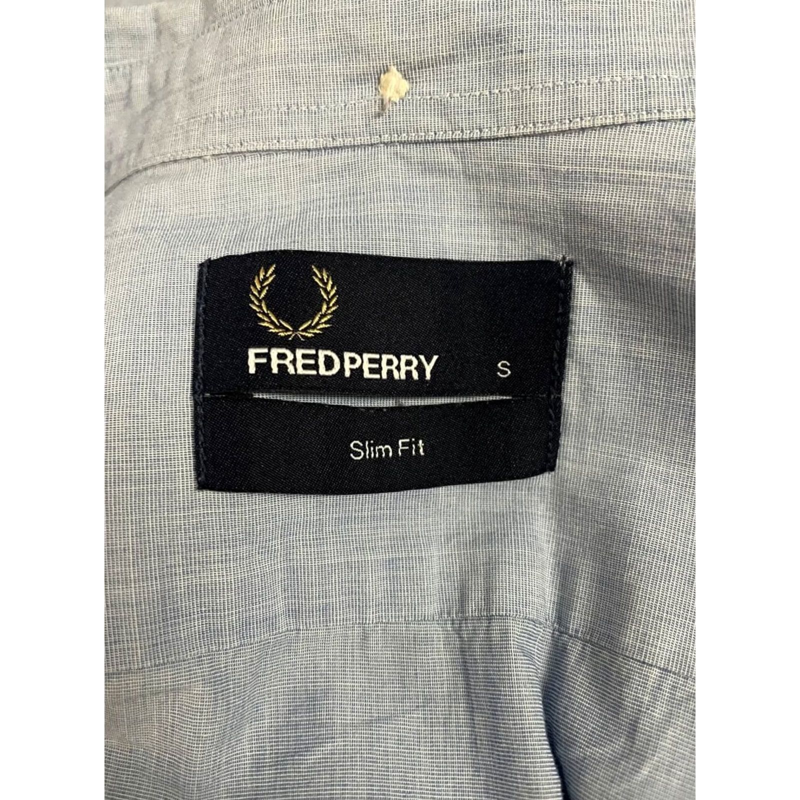Fred Perry Fred Perry Mens Casual Shirt S Light Blue Cotton Short Sleeve Button Up Size US S / EU 44-46 / 1 - 3 Thumbnail
