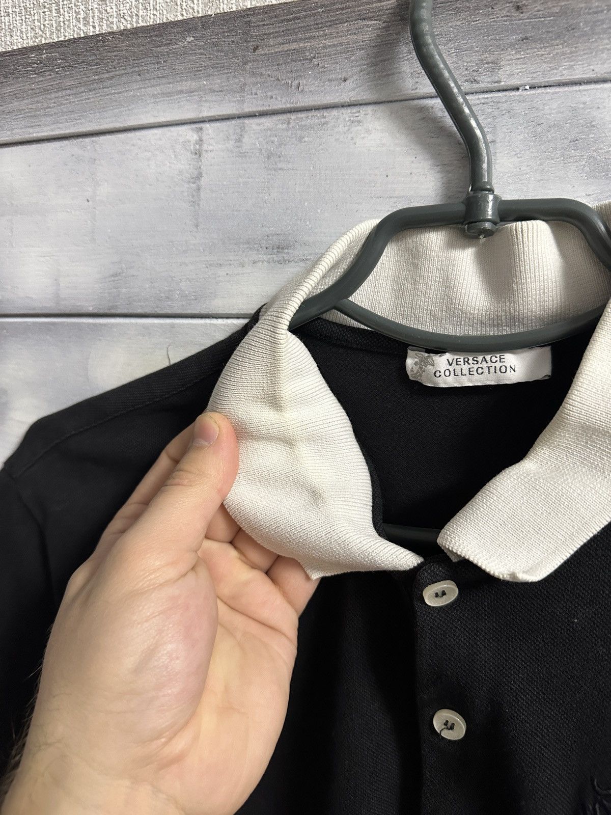 Versace Rare Luxury Polo Versace Medusa Big Logo Size L. Size US L / EU 52-54 / 3 - 8 Thumbnail