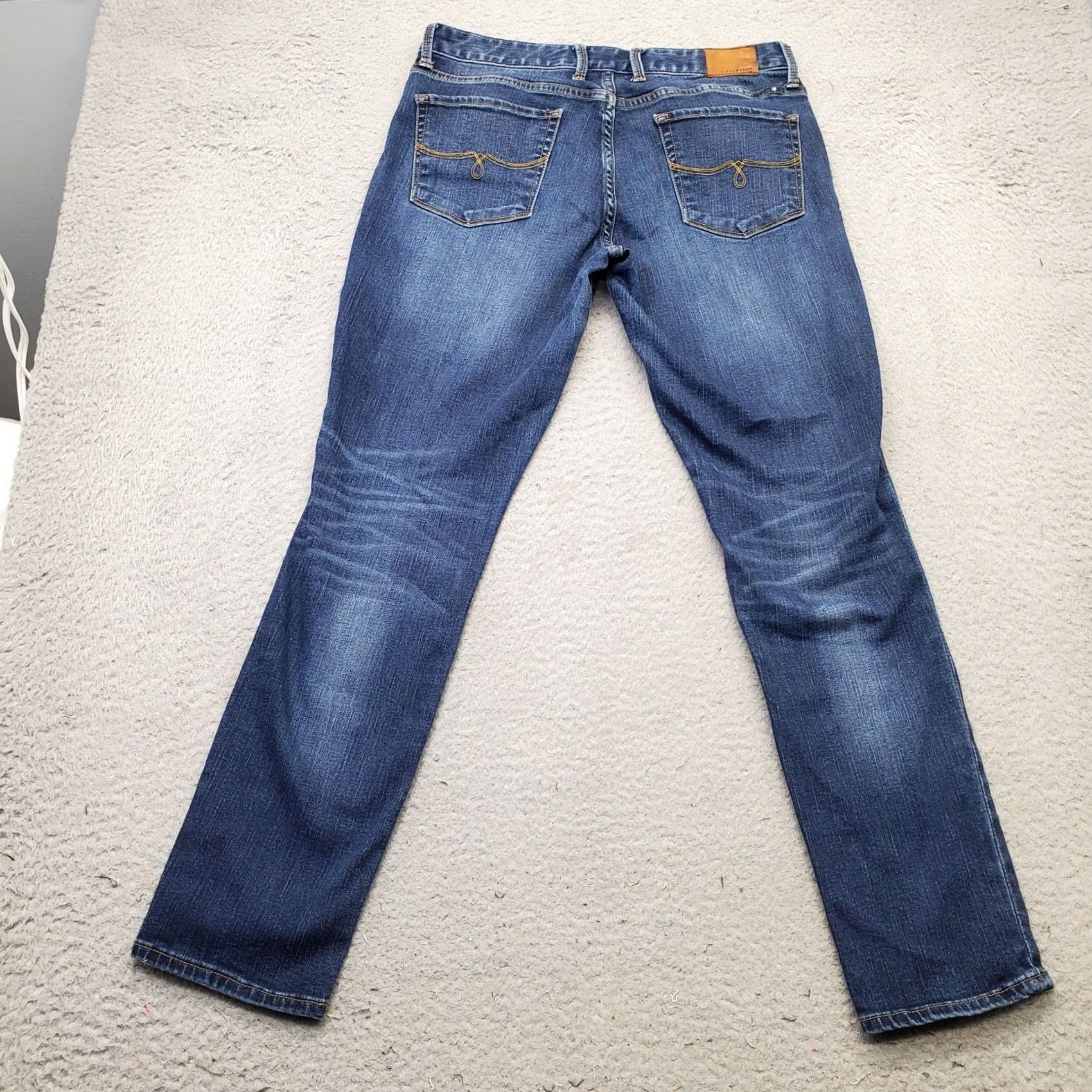 Lucky Brand Lucky Brand Lolita Skinny Jeans Womens 6 Blue Denim Stretch Faded Whiskered Regular 28.25 Inseam 5-Pocket Womens Jeans Blue Denim Slim Fit Size 28" / US 6 / IT 42 - 2 Thumbnail