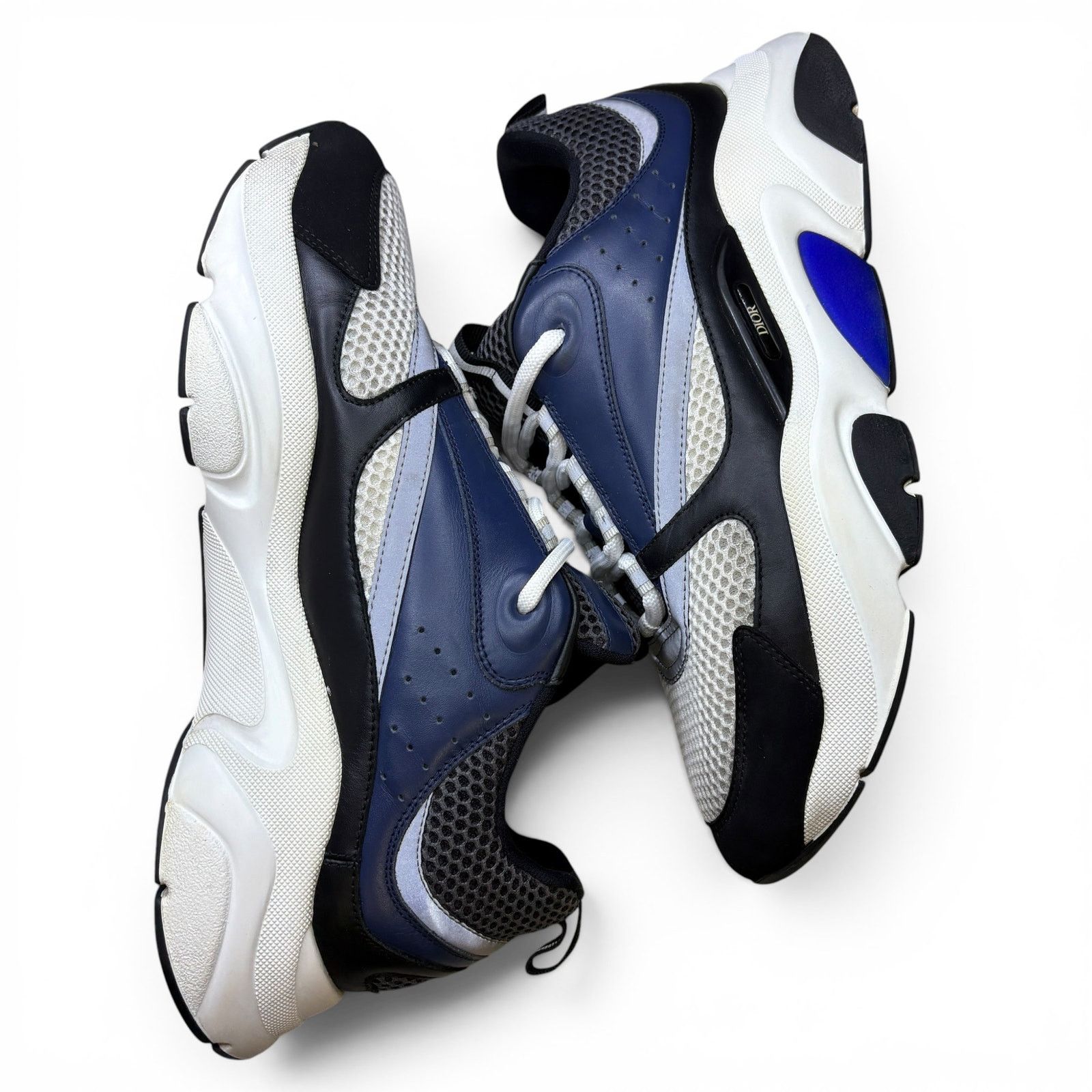 Dior Dior B22 Low Top Black Navy Sneakers | Size 45 (12US) Size US 12 / EU 45 - 2 Thumbnail