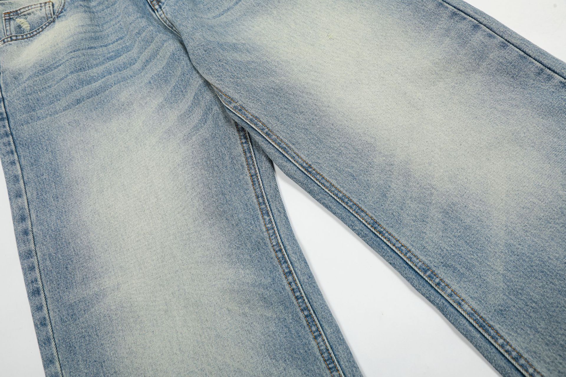 Japanese Brand × Jean American retro washed cleanfit light-color distressed jeans Size US 32 / EU 48 - 4 Thumbnail