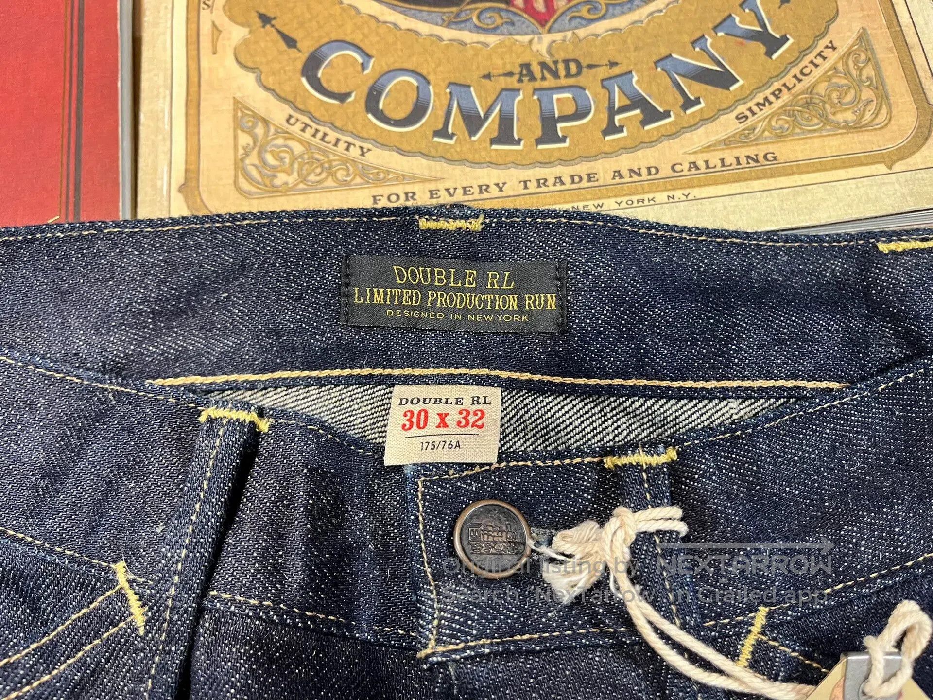 RRL Ralph Lauren limited edition RRL workwear denim pants. Size US 30 / EU 46 - 3 Thumbnail