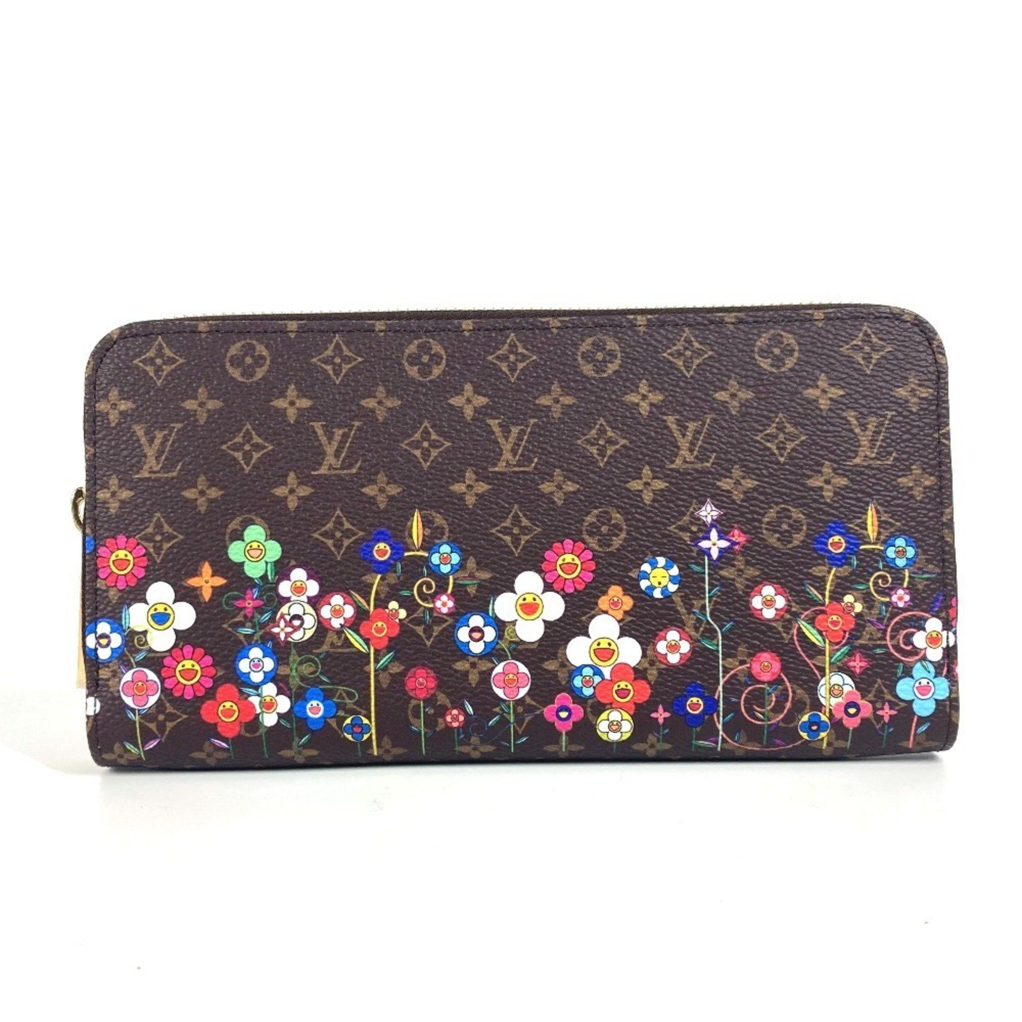 Louis Vuitton LOUIS VUITTON M14162 Japan Limited LV x TM Zippy Wallet Monogram Takashi Murakami Round Zipper Long Canvas Men's Women's Brown Like New Size ONE SIZE - 1 Thumbnail