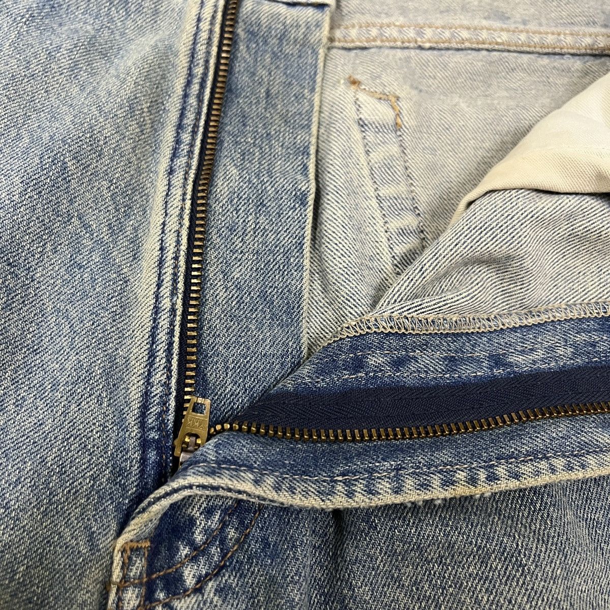RRL Ralph Lauren × Vintage Vintage RRL Double RL Washed Denim Jeans USA Size US 34 / EU 50 - 10 Thumbnail