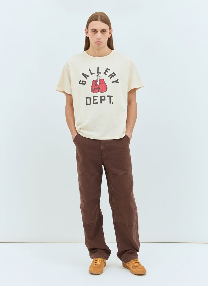 Gallery Dept. o1mle0226 Boxing Merch T-Shirt in Cream Size US XXL / EU 58 / 5 - 2 Thumbnail