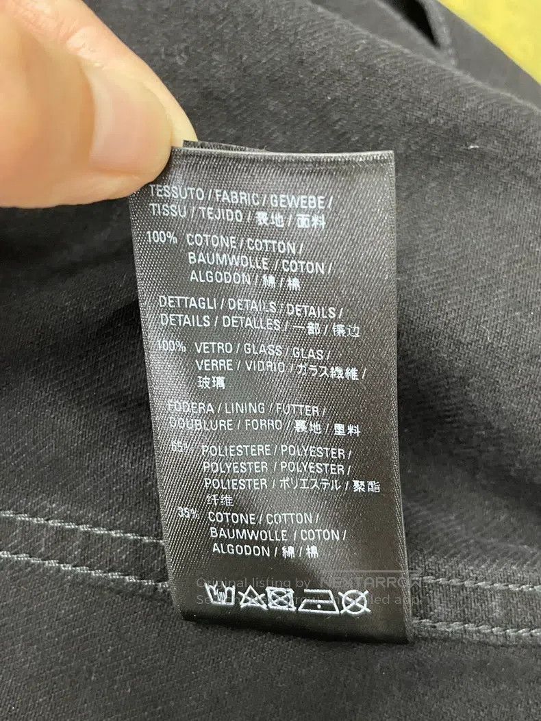 Balenciaga Balenciaga Black and gray denim jacket with large rhinesto Size XXS / US 00 / IT 34 - 8 Thumbnail