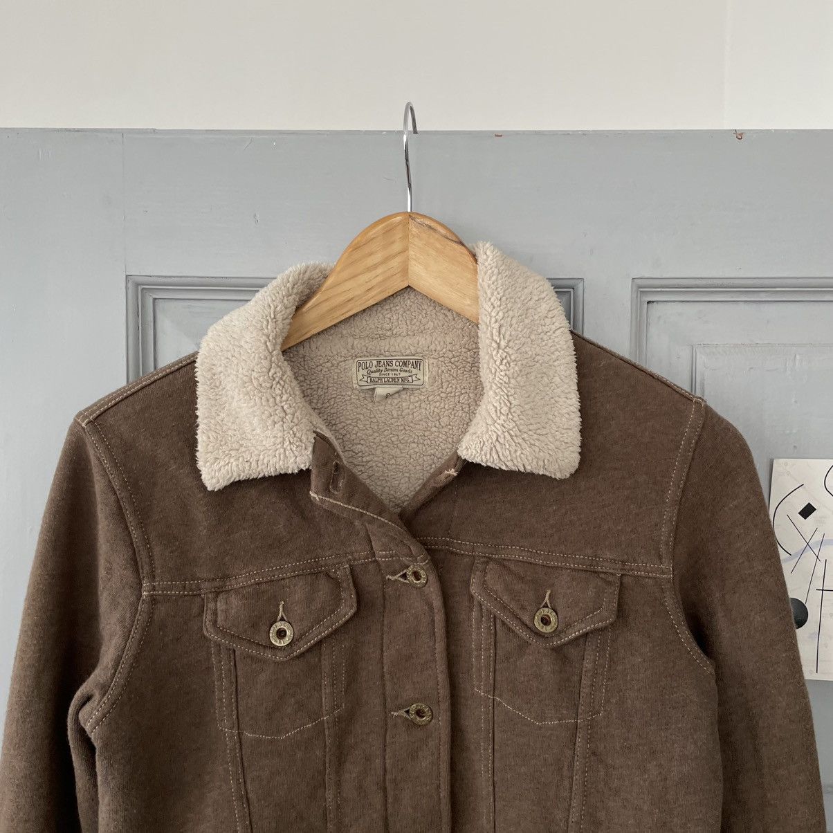 Polo Ralph Lauren × Vintage Vintage Avantgarde POLO JEANS C.O. Brown Wool Sherpa M100 Size S / US 4 / IT 40 - 6 Thumbnail