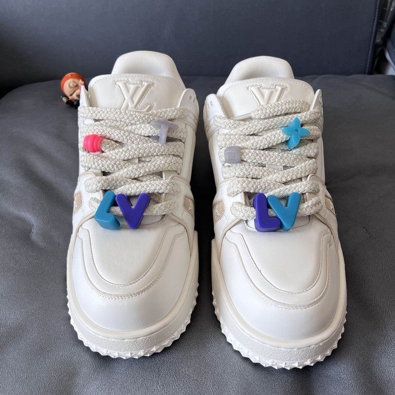 Louis Vuitton Louis Vuitton Trainer Maxi Low-Top Fashion Sneakers -2508 Size US 11 / EU 44 - 2 Thumbnail
