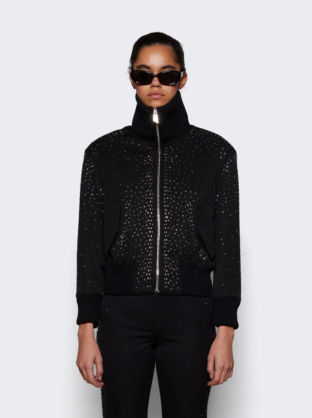 The Attico o1mle0526 Bomber Jacket in Black Size XS / US 0-2 / IT 36-38 - 3 Thumbnail