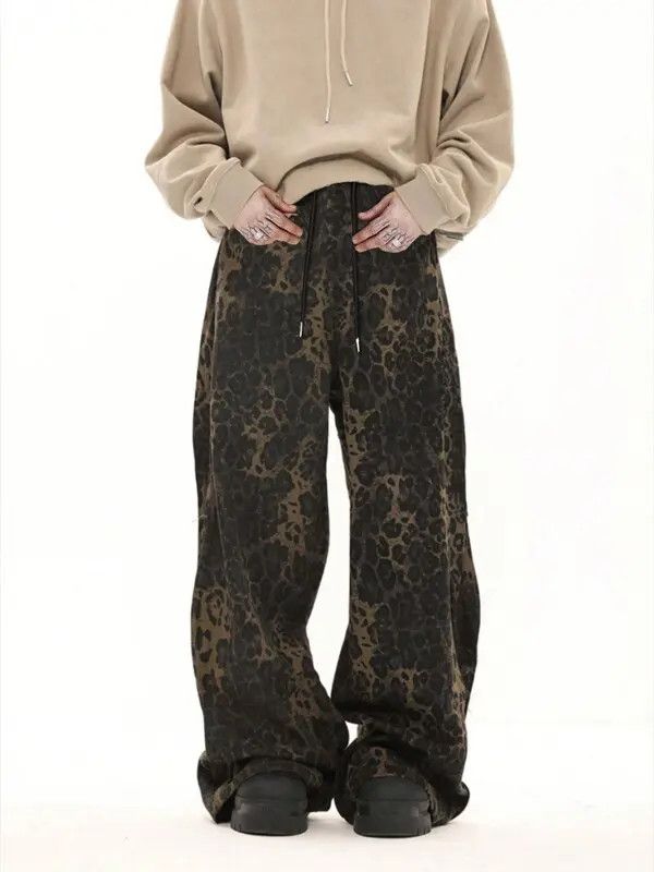 Japanese Brand Kizuki x Mako Leopard Print Casual Sweatpants Size US 32 / EU 48 - 1 Thumbnail