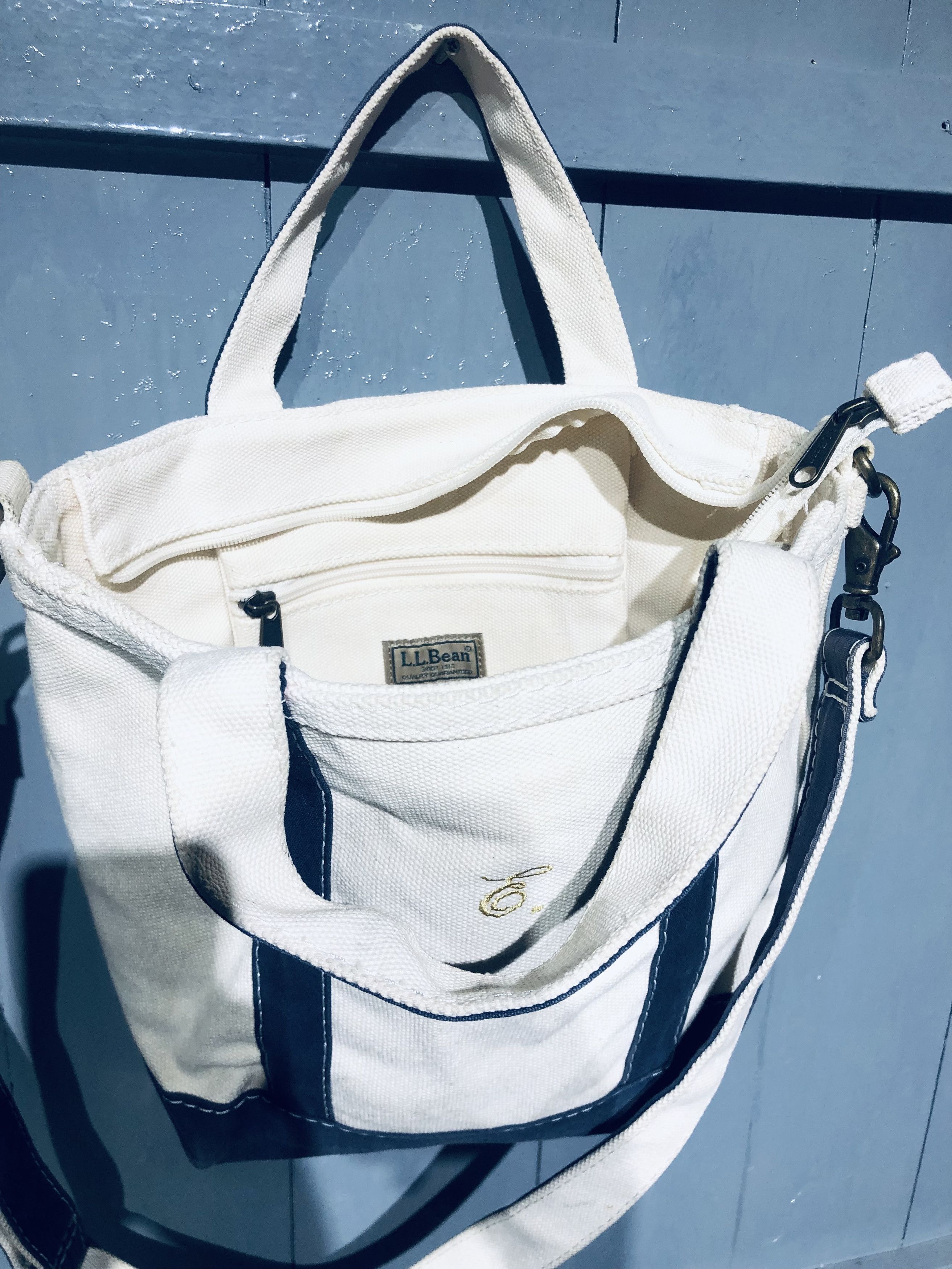 Canvas × L.L. Bean L.L.BEAN STYLE CANVAS CROSSBODY TOTE BAG Size ONE SIZE - 6 Thumbnail