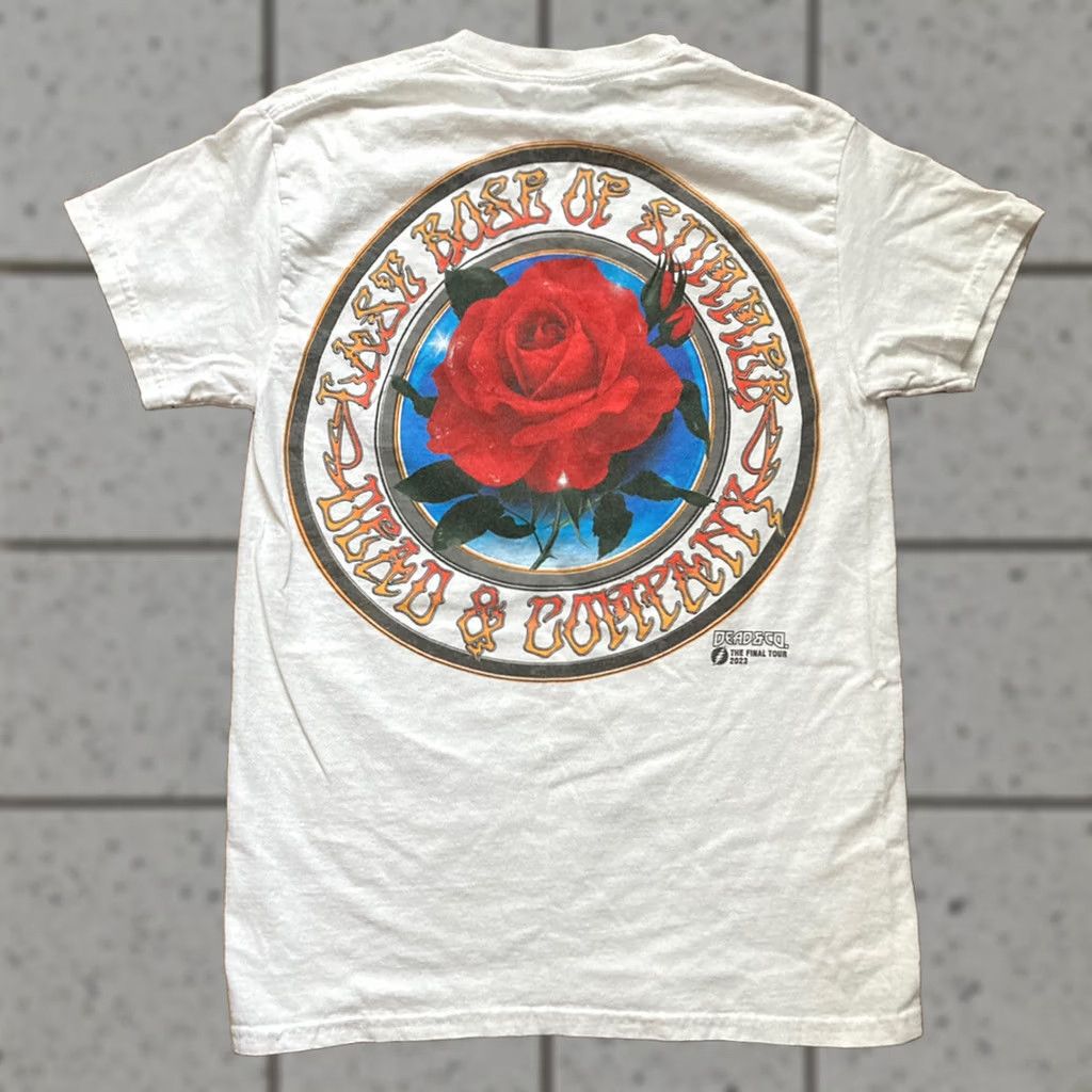 Gildan Grateful Dead & Company Shirt Final Tour 2023 Last Rose Summer Skull White Adult Small Mens Size US S / EU 44-46 / 1 - 1 Thumbnail