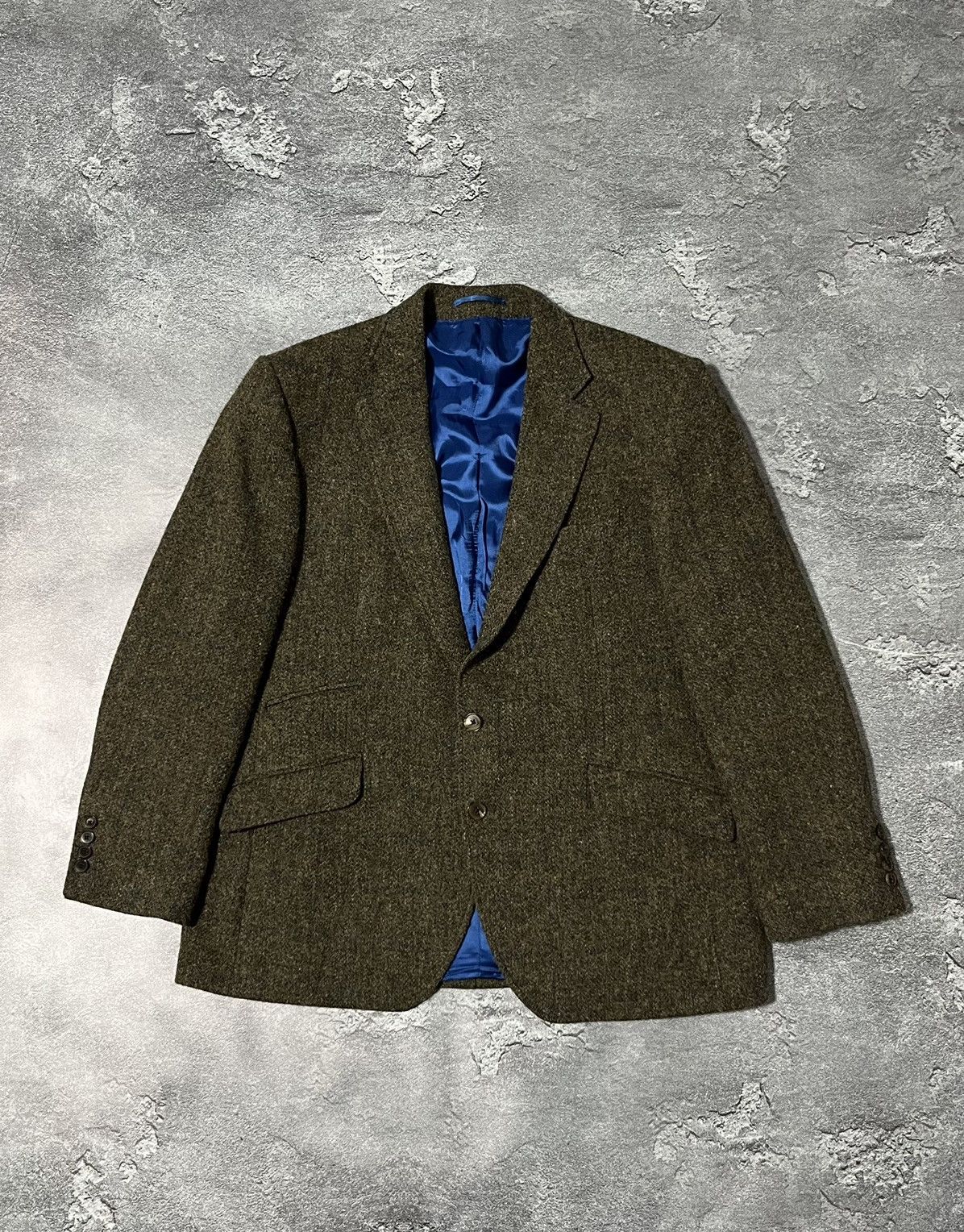 Harris Tweed Vintage Harris Tweed x Charless Tyrwhitt Cheked Wool Blazer Size 46R - 1 Thumbnail