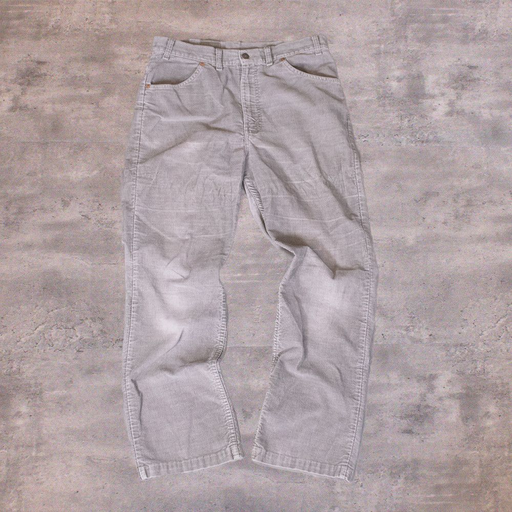 Levi's Vintage Clothing × Vintage Vintage 1990's Levis Baggy Fit Corduroy Grey Pant's Size US 34 / EU 50 - 1 Thumbnail