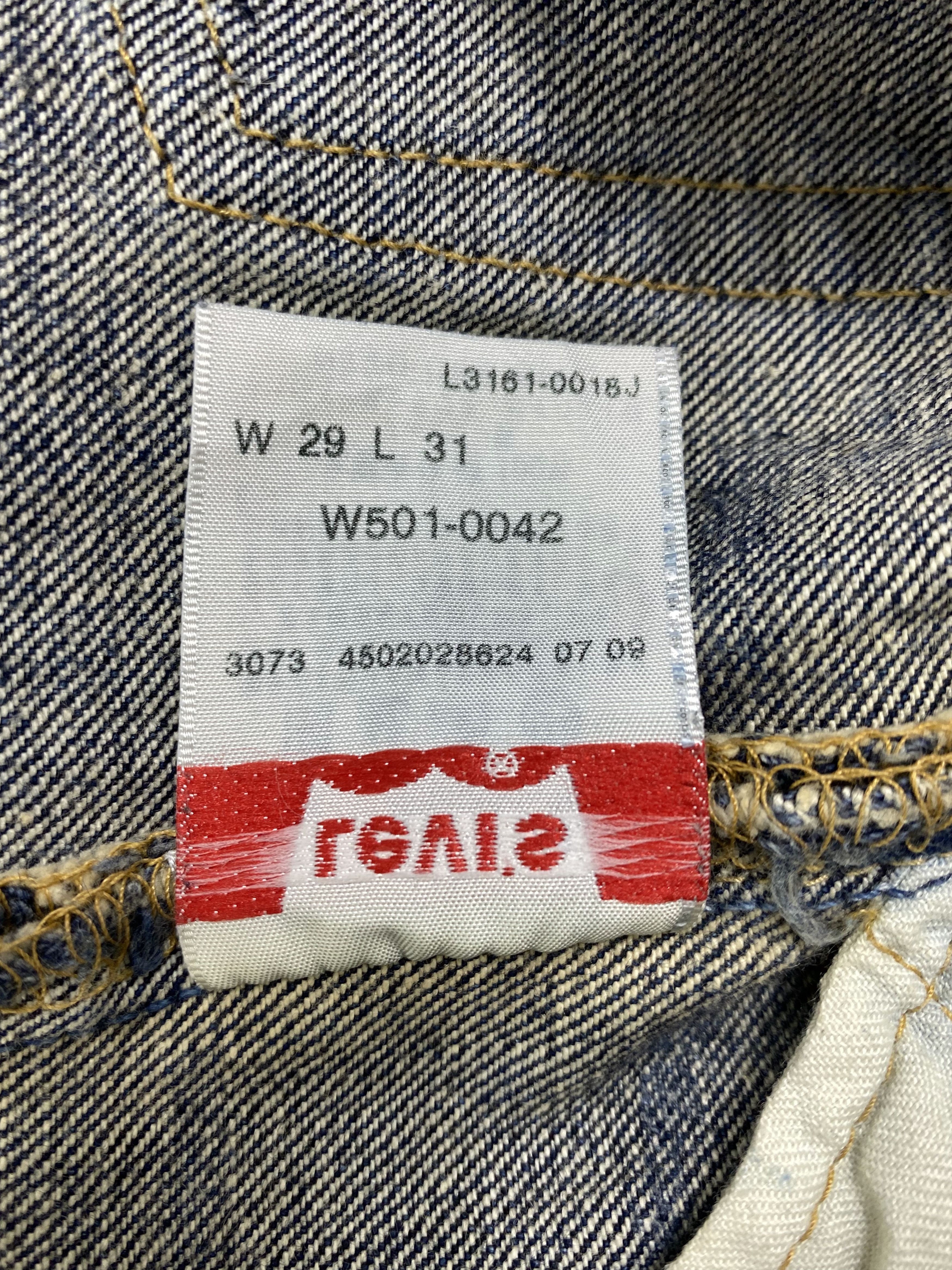 Levi's Blue Distressed Vintage Levi's 501 30x28.5 Denim -JN1191 Size US 30 / EU 46 - 9 Thumbnail