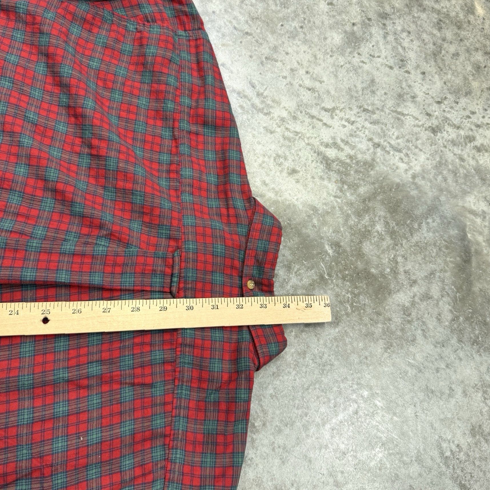 Lee VINTAGE Lee Union Made Button-Up Plaid Shirt Mens Large Red 80s Sanforized Cotton Flannel Size US M / EU 48-50 / 2 - 7 Thumbnail