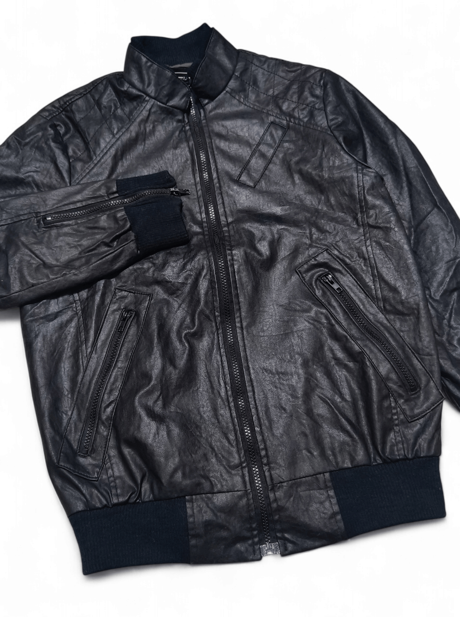 Vintage Vintage KSTARING by TASTE MAXIMUM Bomber Faux Leather Jacket Size US M / EU 48-50 / 2 - 2 Thumbnail