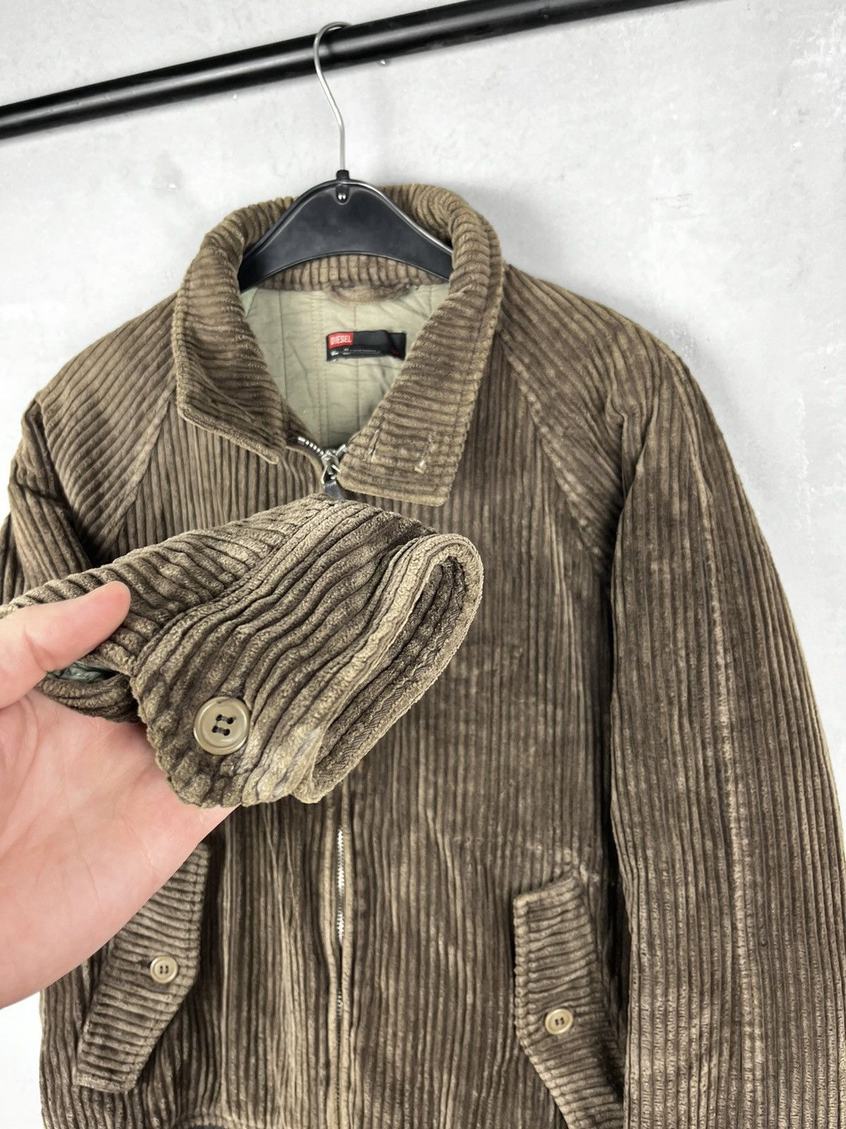 Diesel Vintage Diesel Bomber Jacket Corduroy Black Label Mens Size US M / EU 48-50 / 2 - 8 Thumbnail