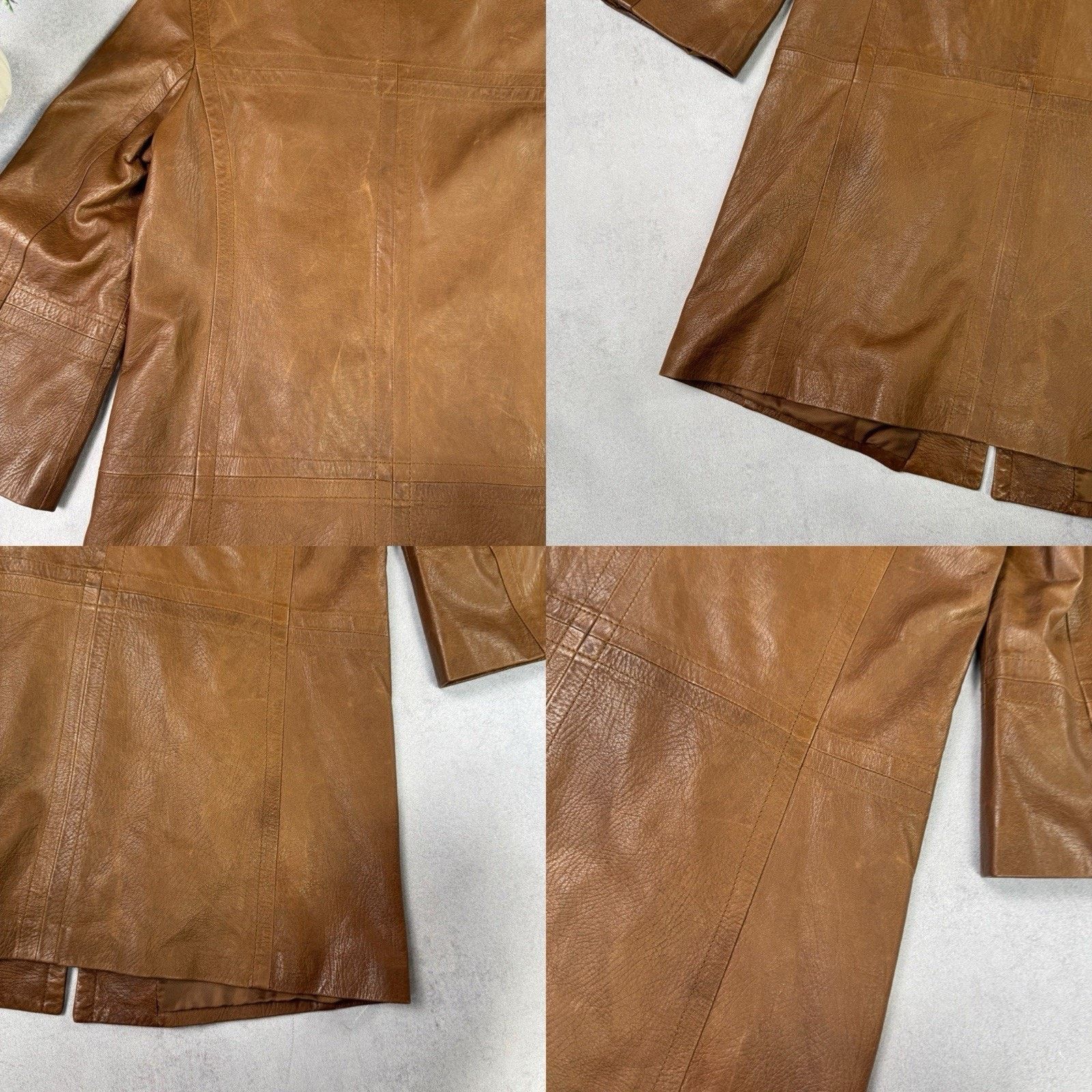 Weekend Max Mara Weekend Max Mara Women Leather Jacket Coat Size 12 Brown Size M / US 6-8 / IT 42-44 - 22 Thumbnail