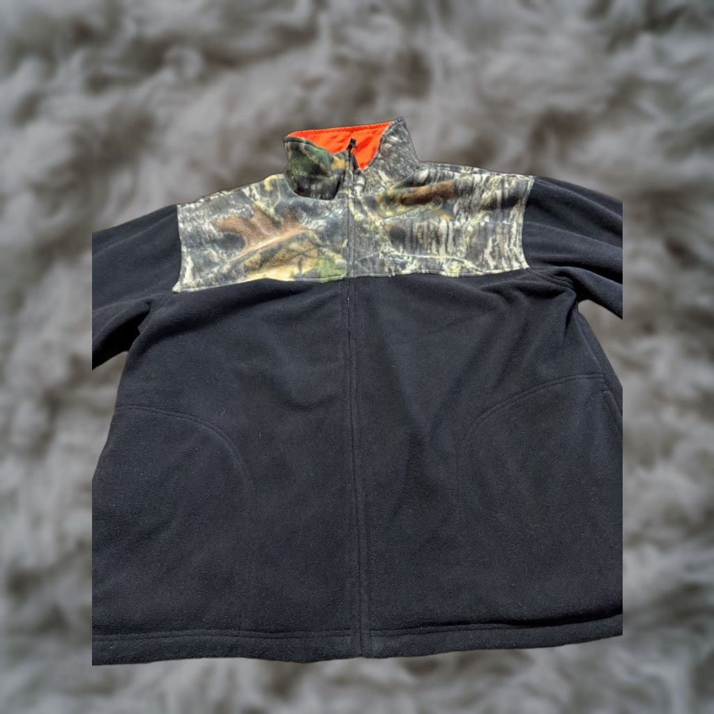AMO Camo Ridge Reversible Mens Jacket XL Black Camo & Orange Heavy Winter Coat Size US XL / EU 56 / 4 - 1 Thumbnail