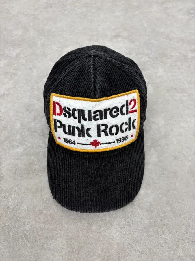 Dsquared2 Dsquared2 Punk Rock Brown Velvet Cap Size ONE SIZE - 4 Thumbnail