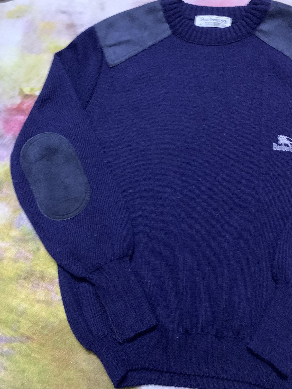 Burberry Prorsum Vintage 80’s Burberrys Knit Jumper Navy Size US M / EU 48-50 / 2 - 4 Thumbnail