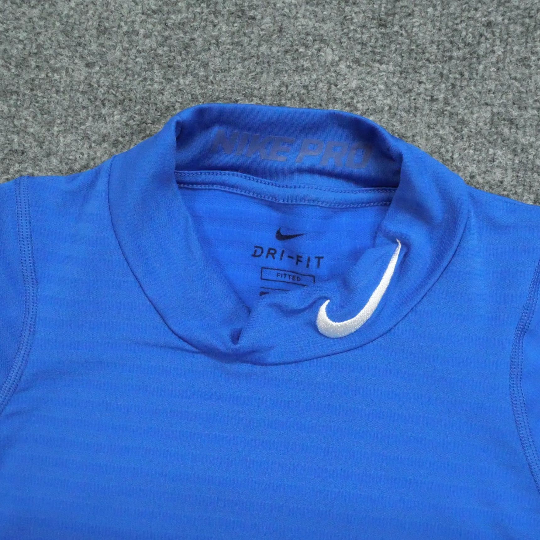 Nike Nike Shirt Mens Large Blue Dri-Fit Pro Fitted Long Sleeve Activewear Size US L / EU 52-54 / 3 - 5 Thumbnail