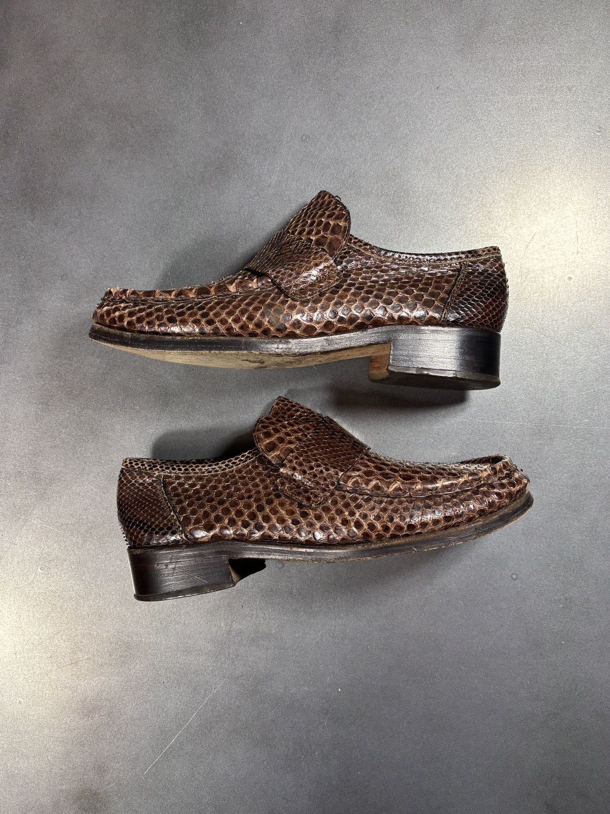 Vintage Vintage Snakeskin Loafers willbe Patrick Cox Italy Penny 90s Size US 8.5 / EU 41-42 - 3 Thumbnail
