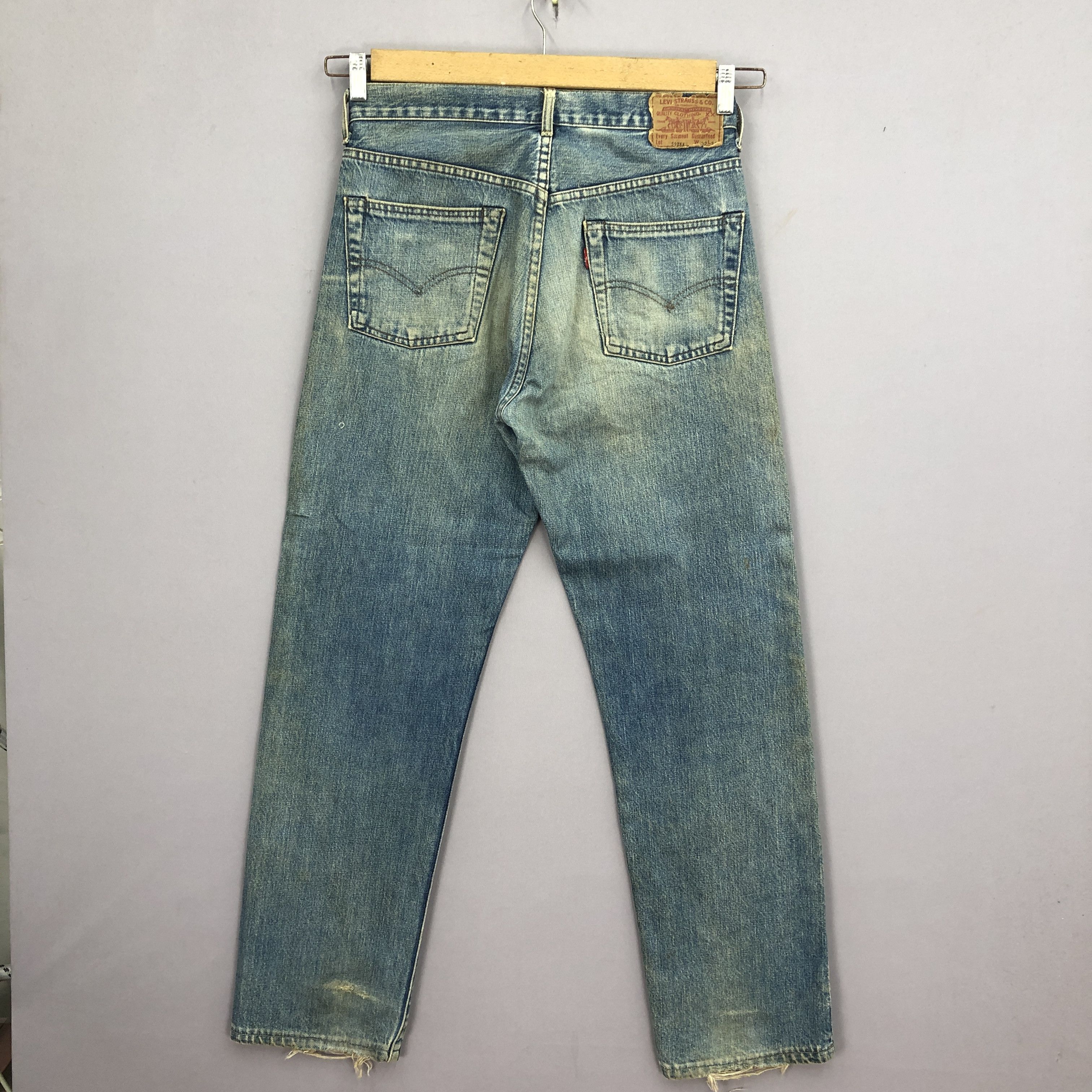 Levi's Vintage 80s Levis 502xx Selvedge Jeans Mudwash Redline Denim Size US 32 / EU 48 - 3 Thumbnail