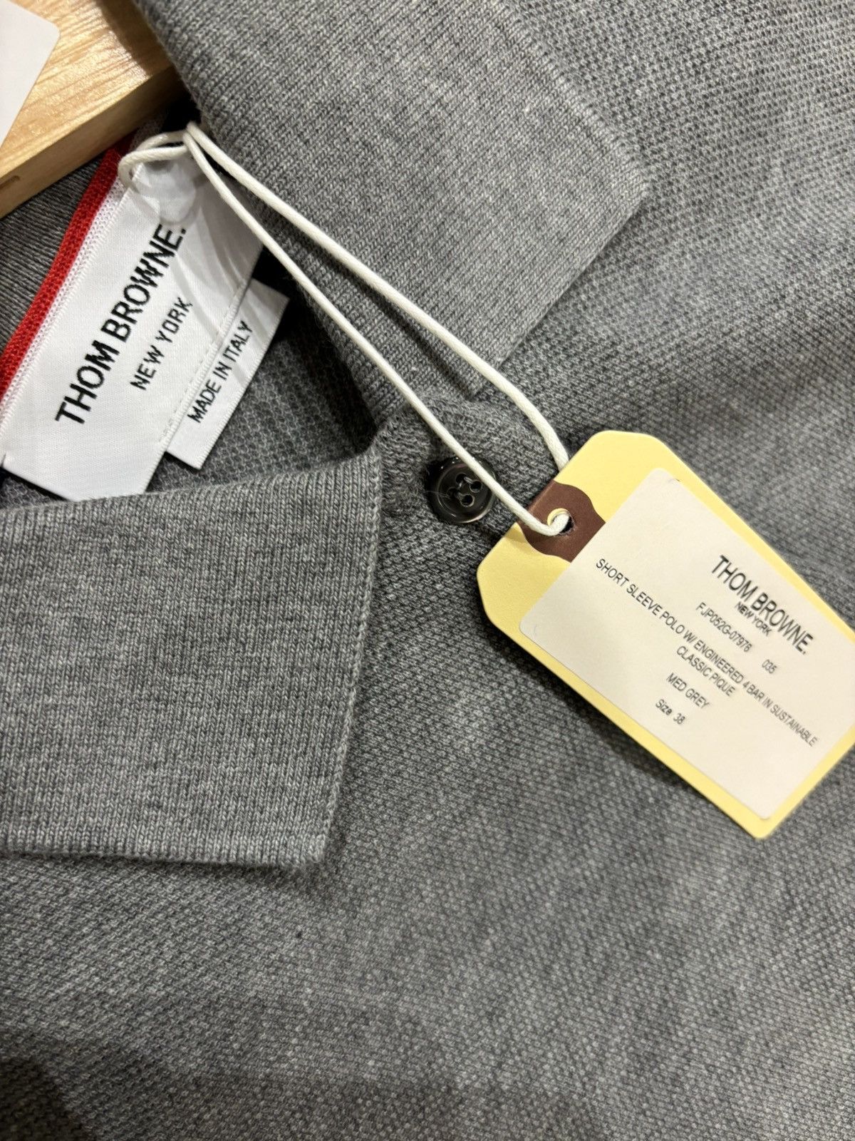 Thom Browne Thom Browne 4 Bar Polo Shirt Size US XS / EU 42 / 0 - 3 Thumbnail