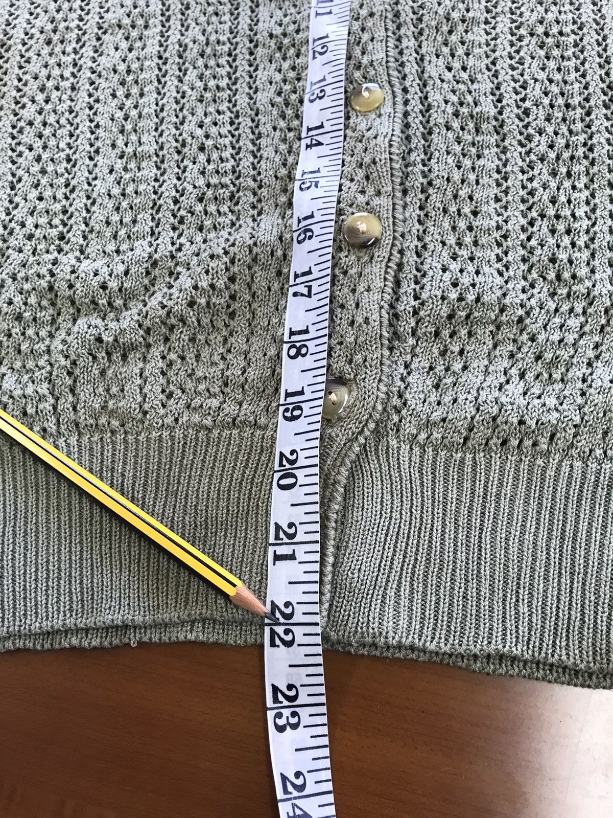 Vintage 🌿 Pinion Olive Knit Cardigan - Size L 🌿 Size US L / EU 52-54 / 3 - 20 Thumbnail