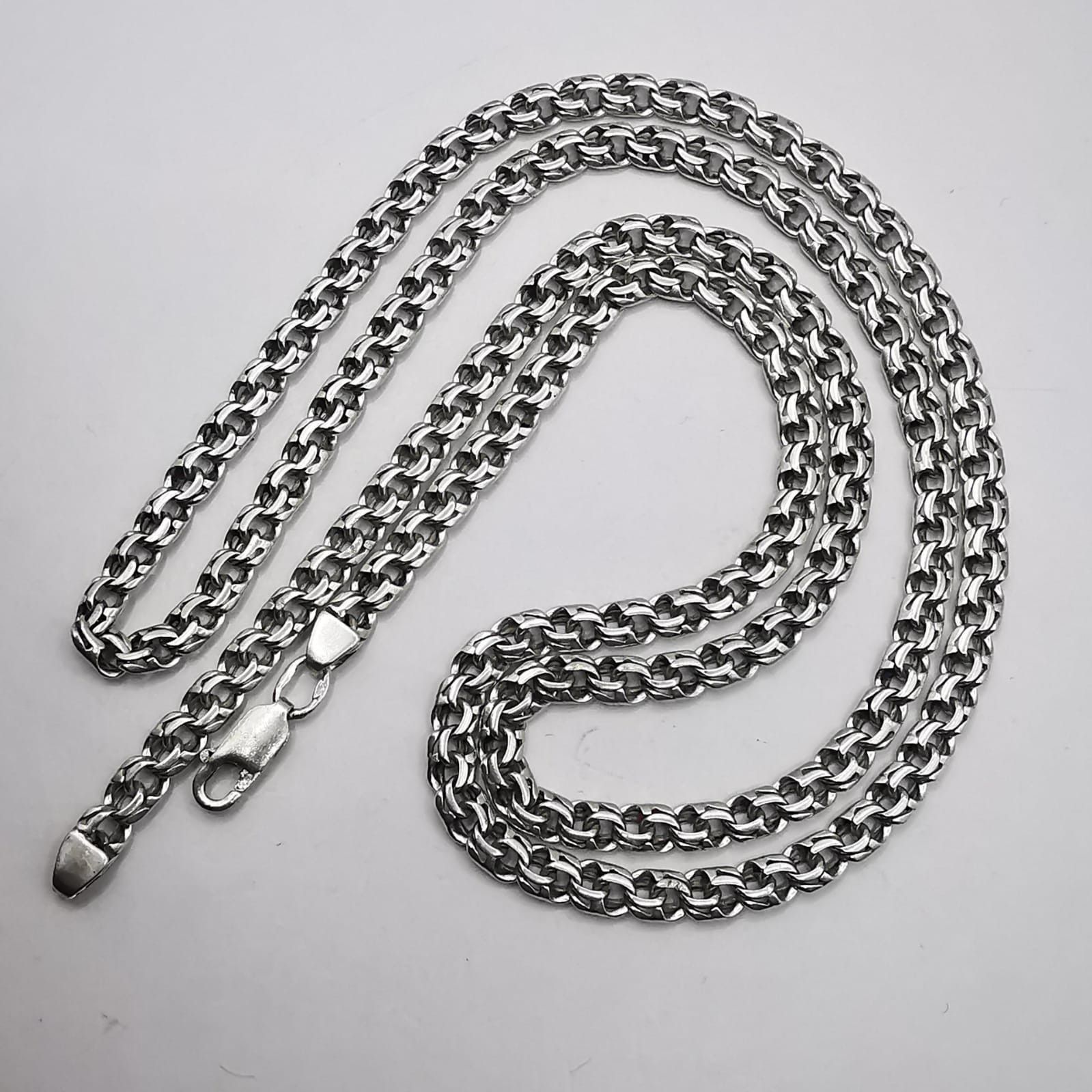 Jewelry Chain, 925 Sterling Silver, Signed 22.65G, Men's