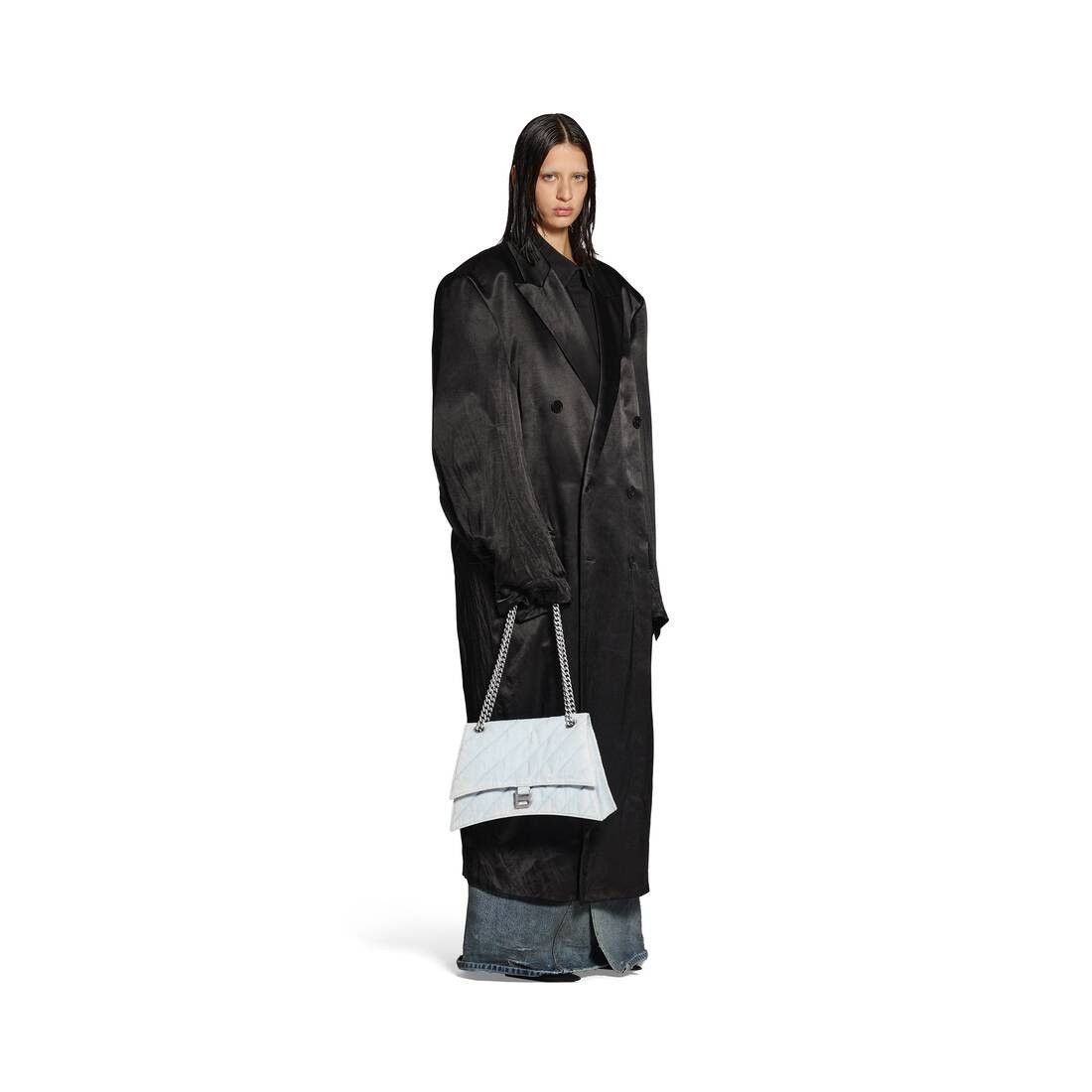 Balenciaga oc11z0426 Size: OS / Crush Medium Chain Bag Quilted Denim Size ONE SIZE - 3 Thumbnail
