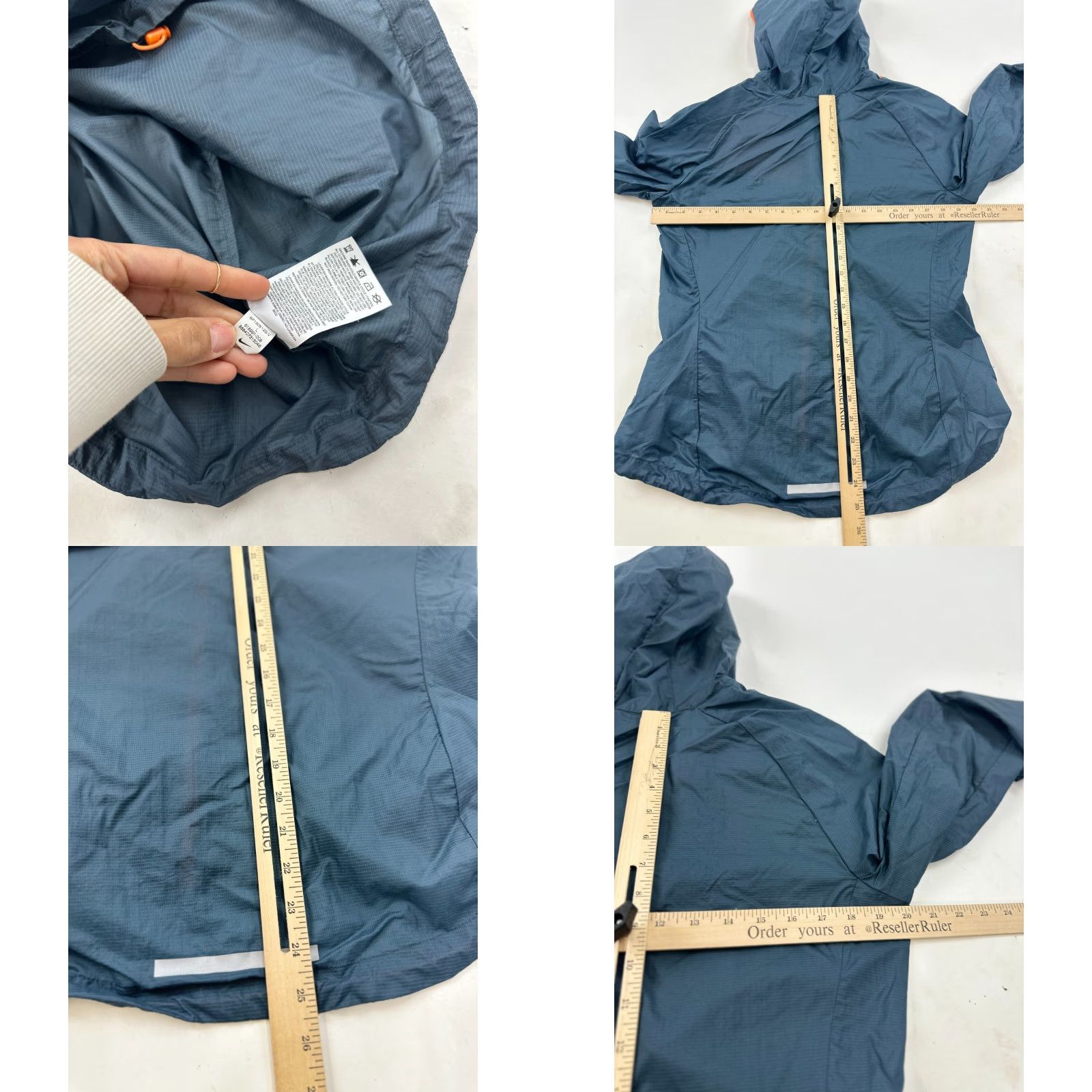 Nike Nike Windrunner Jacket Womens Large Gray Hooded Full Zip Activewear Long Sleeve Outdoor Size L / US 10 / IT 46 - 8 Thumbnail