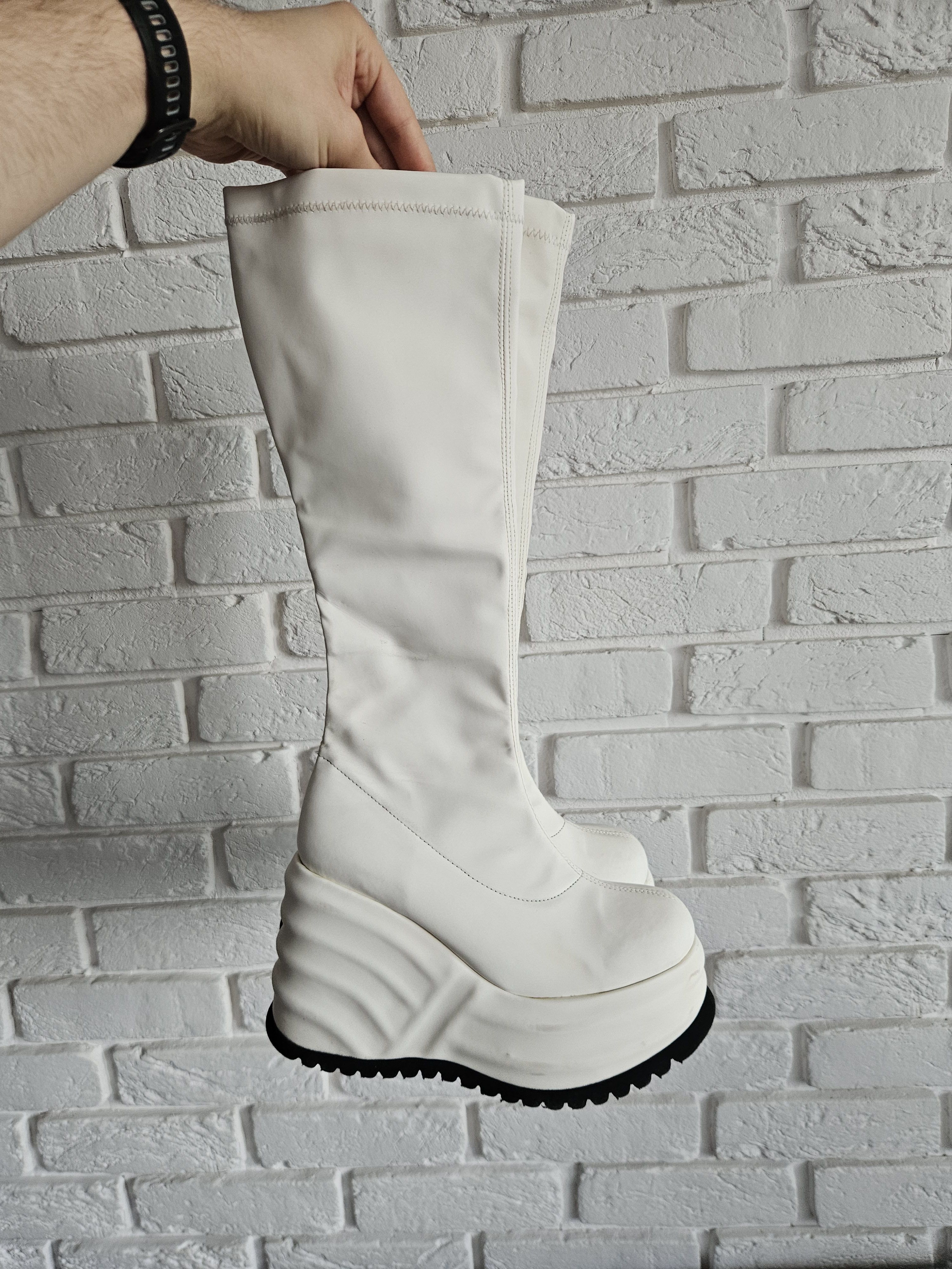 Hysteric Glamour Rare archive white platforms Rock Bull made in spain Size US 6 / IT 36 - 14 Thumbnail