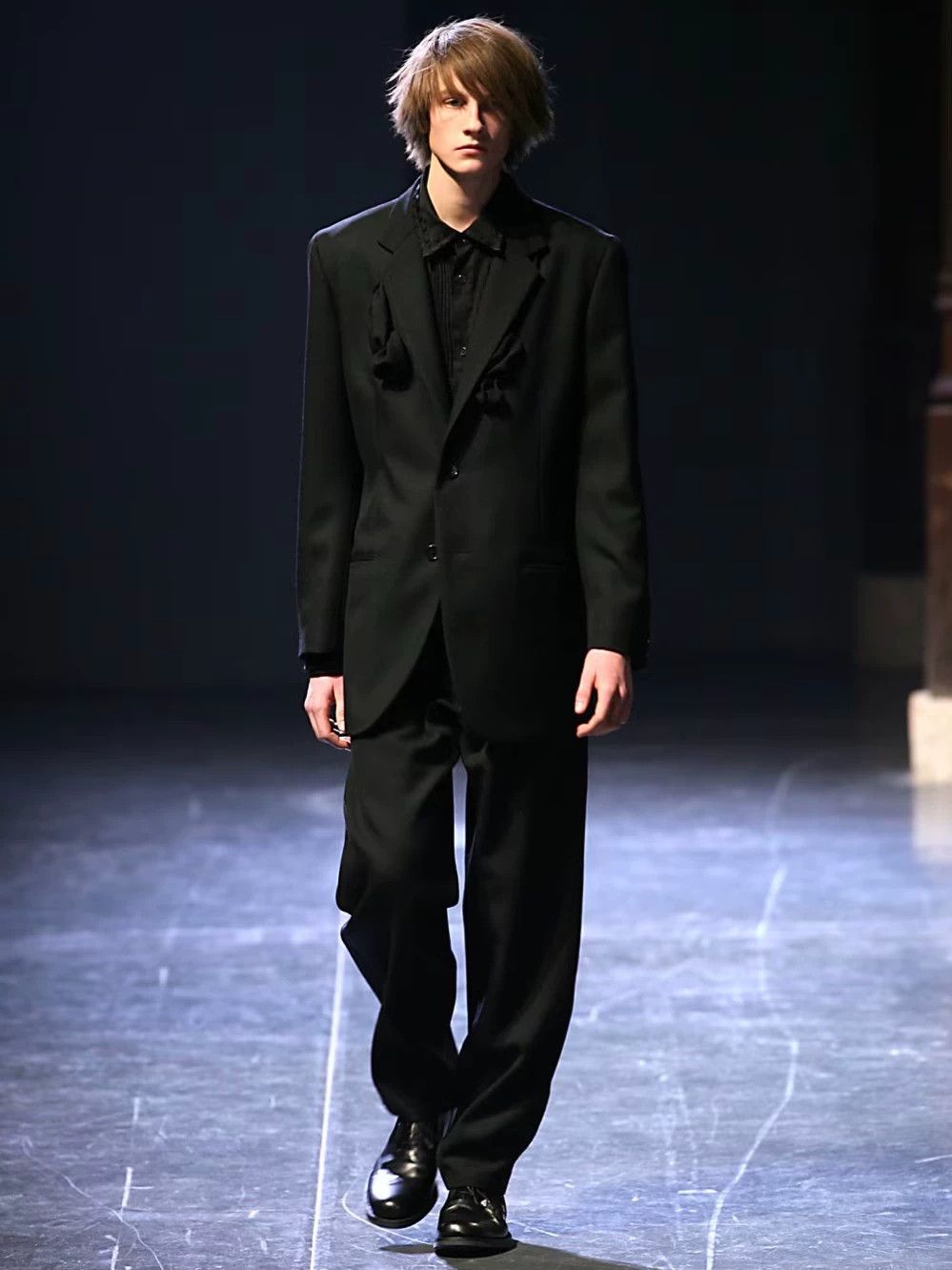 Yohji Yamamoto Yohji Yamamoto 06AW Archive Baroque Silk Bow Tie Blazer Size US M / EU 48-50 / 2 - 1 Thumbnail