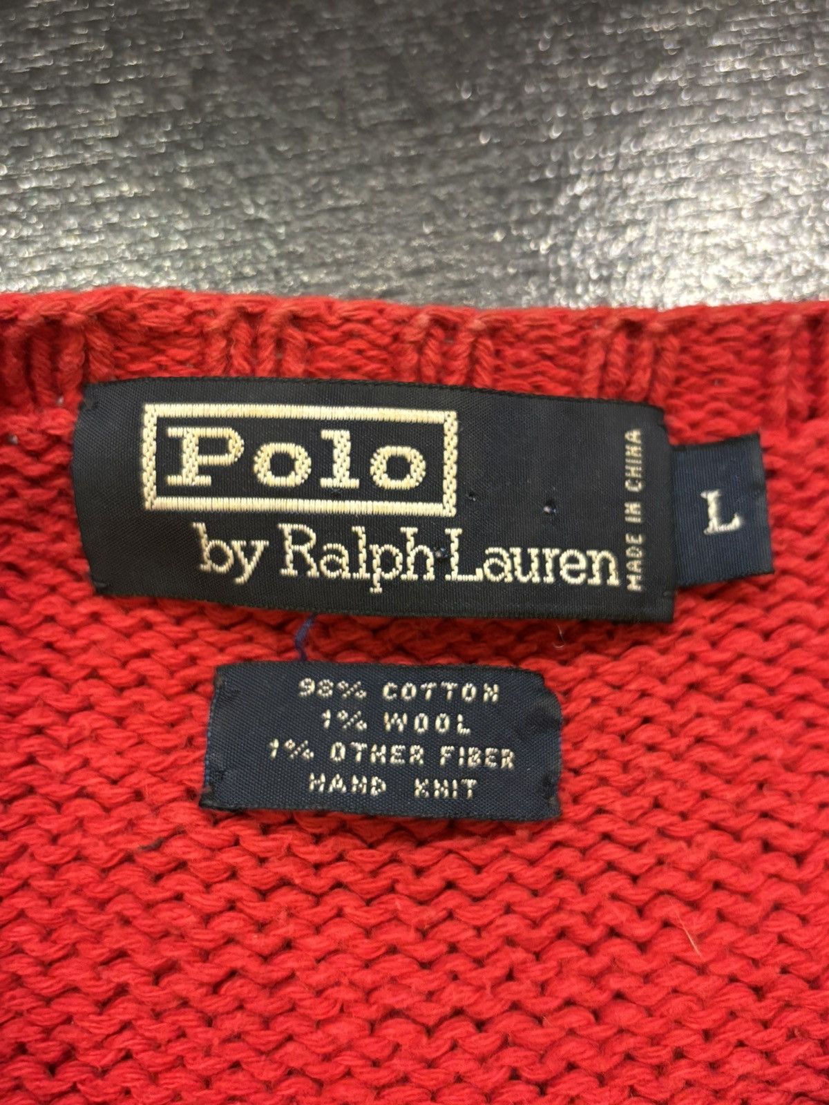 Polo Ralph Lauren Polo Ralph Lauren Dark Bear Hand Knit Sweater Size US L / EU 52-54 / 3 - 4 Thumbnail
