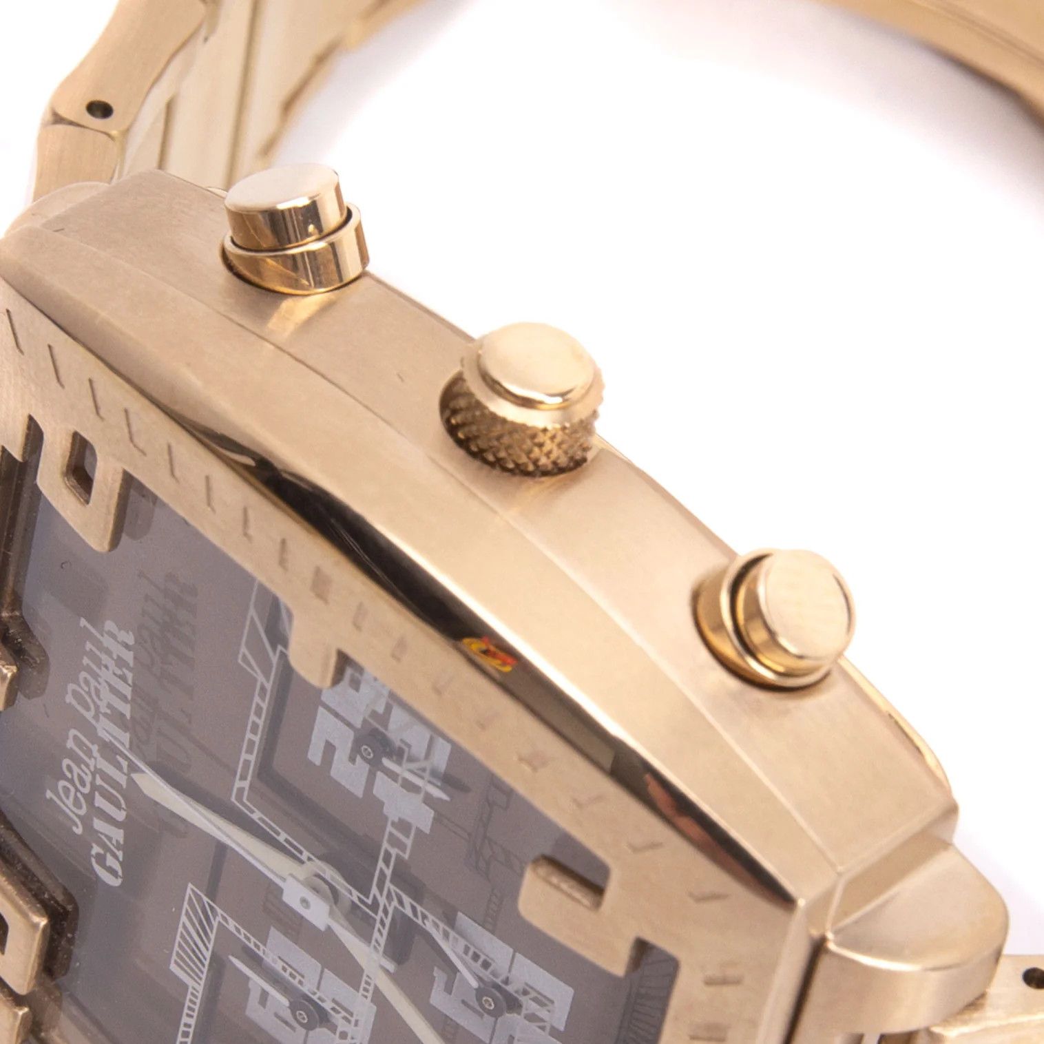 Jean Paul Gaultier Scope Design Face Watch in Gold Size ONE SIZE - 3 Thumbnail