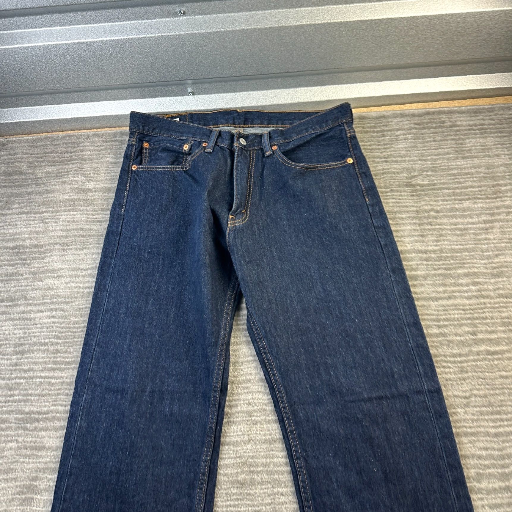 Levi's Levis 505 Jeans Mens 34x32 Blue Denim Pants Straight Casual Work Wear Size US 34 / EU 50 - 3 Thumbnail