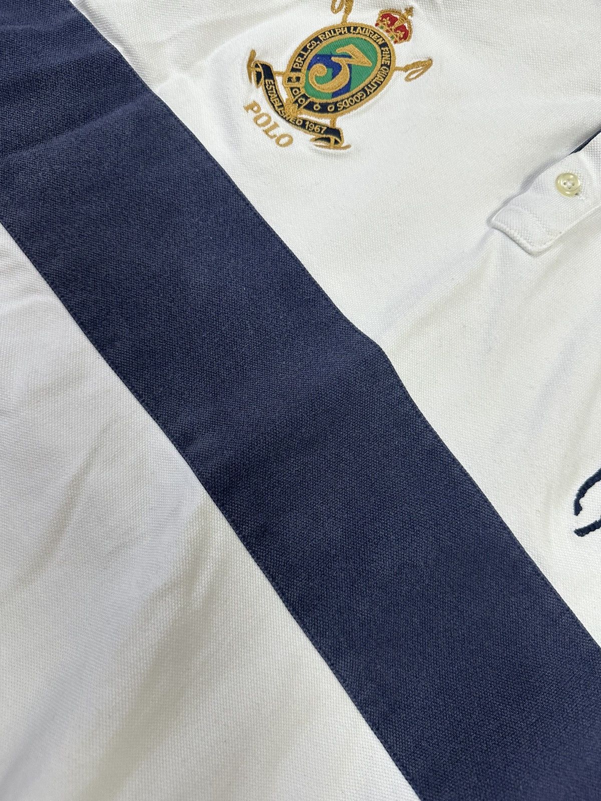 Polo Ralph Lauren Polo Ralph Lauren White Big Pony #3 Polo Shirt Hype Rare Size US XXL / EU 58 / 5 - 11 Thumbnail