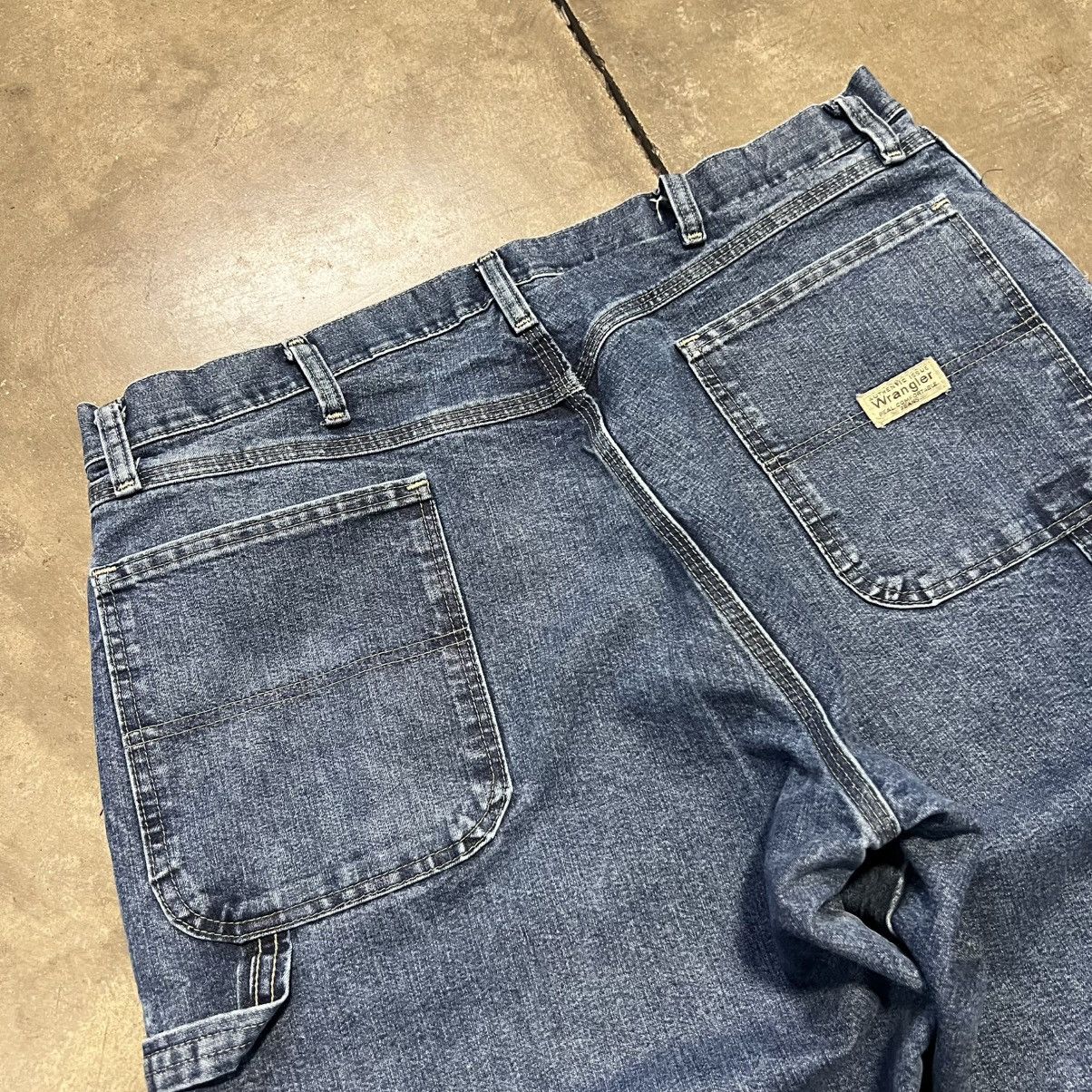 Vintage × Wrangler Vintage Wrangler Carpenter Workwear Jeans Baggy Faded Skater Size US 38 / EU 54 - 3 Thumbnail
