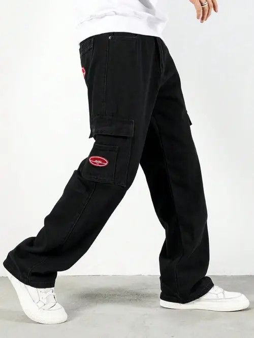 Jean Cargo Pocket Denim Jeans Straight fit Size US 32 / EU 48 - 1 Thumbnail