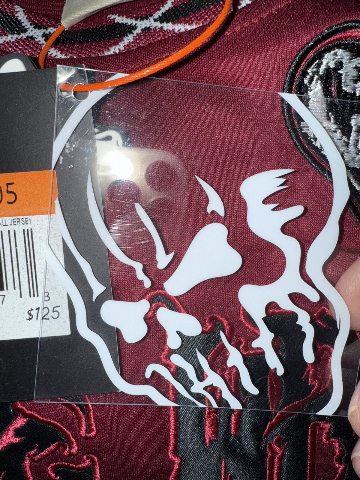 Rap Tees Brand X “Juice Wrld 999” basketball jersey maroon NEW w/tags Size US M / EU 48-50 / 2 - 6 Thumbnail
