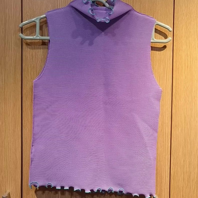Issey Miyake issey miyake size:one size Purple high-necked vest 2506-Ne Size XXS / US 00 / IT 34 - 5 Thumbnail